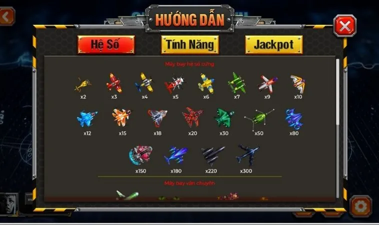 Các thể loại máy bay trong game Bắn Cá Đại Chiến B52 Tại Vin68