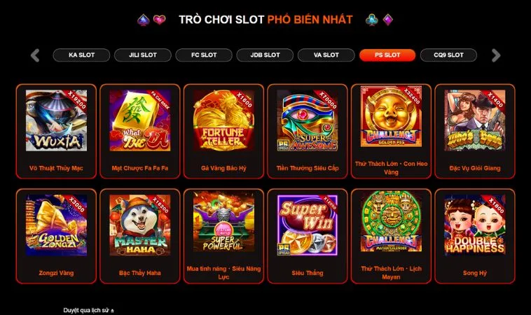 Đa dạng các thể loại game nhanh để trải nghiệm tại Vin68