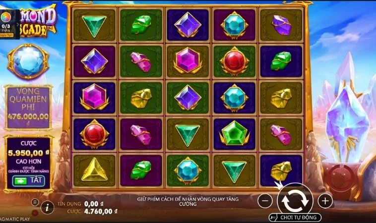 Khám Phá Trò Chơi Nổ Hũ Kim Cương Tại Vin68 Với Tỉ Lệ Thắng Khủng Hấp Dẫn 2 Giao diện chơi Nổ Hũ Kim Cương Tại Vin68