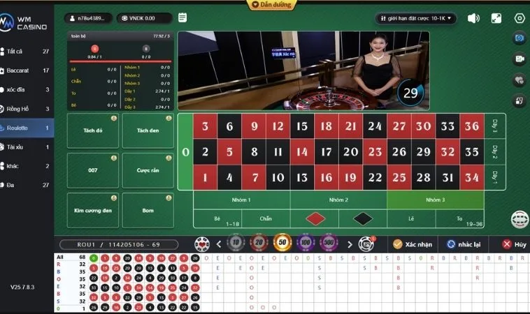 Chinh Phục Vòng Quay Roulette Vin68 Bí Quyết Thắng Lớn Từ Chuyên Gia Hàng Đầu 2 Giao diện cá cược Roulette Vin68