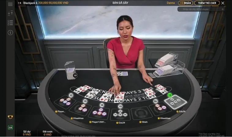 Nắm Bắt Cơ Hội Chiến Thắng Với Trò Chơi Blackjack Tại Vin68 Đỉnh 2 Bàn chơi Blackjack Tại Vin68