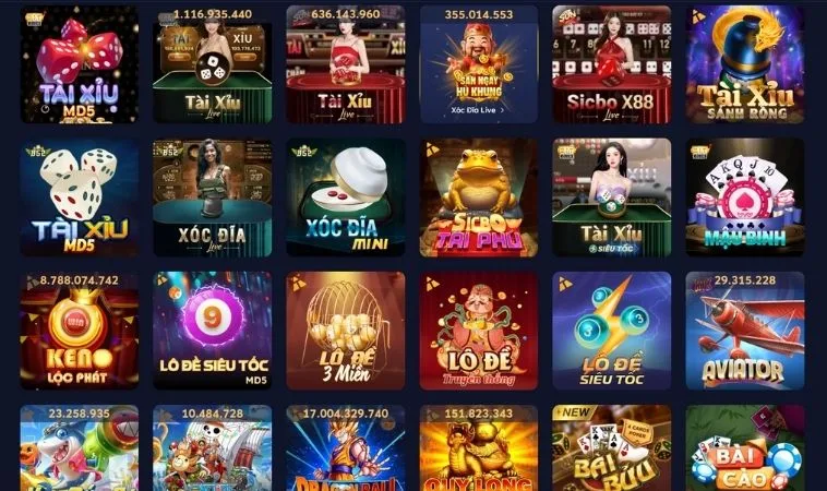 Kho game giải trí khổng lồ tại nhà cái Vin68