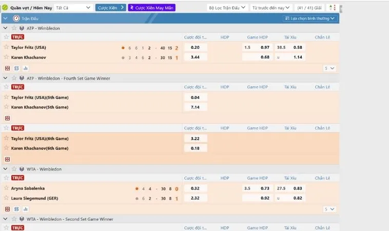Tìm Hiểu Cá Cược Quần Vợt Vin68 Đỉnh Cao Chiến Thắng 2 Giao diện cá cược quần vợt Vin68