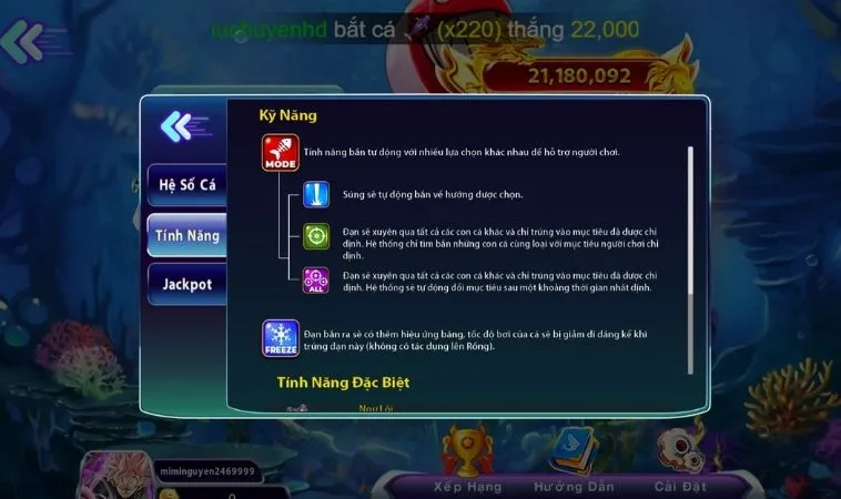 Cách Chơi Vua Bắn Cá Tại Vin68 Thắng Lớn Từ Cao Thủ 2 Các kỹ năng trong game Vua Bắn Cá Tại Vin68